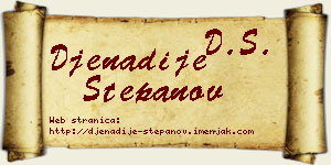 Đenadije Stepanov vizit kartica